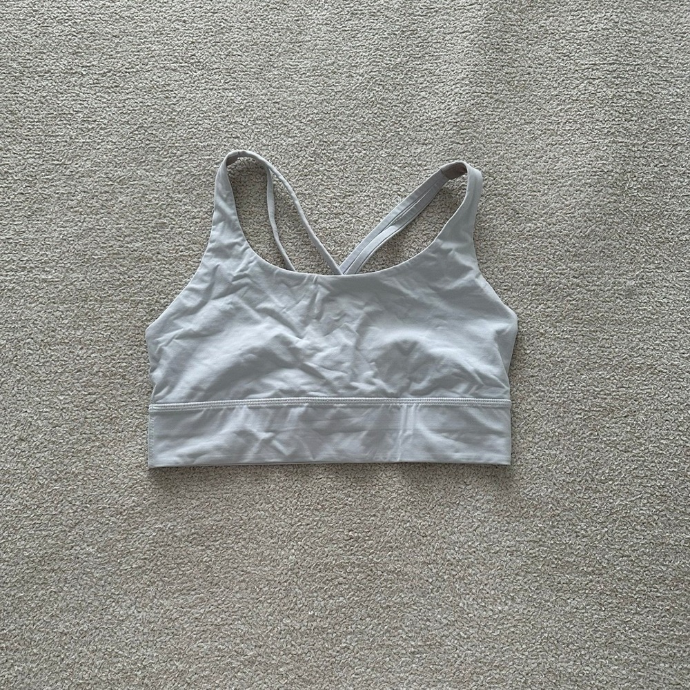 lululemon Energy Bra Long Line Bra size 10 in White